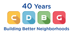 CDBG 40 year anniversary logo