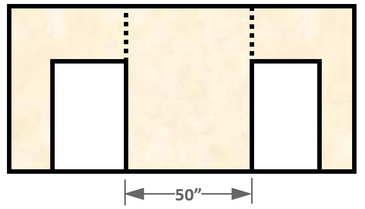 contributing length example diagram