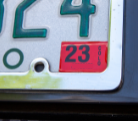 2023 Car Registration Sticker