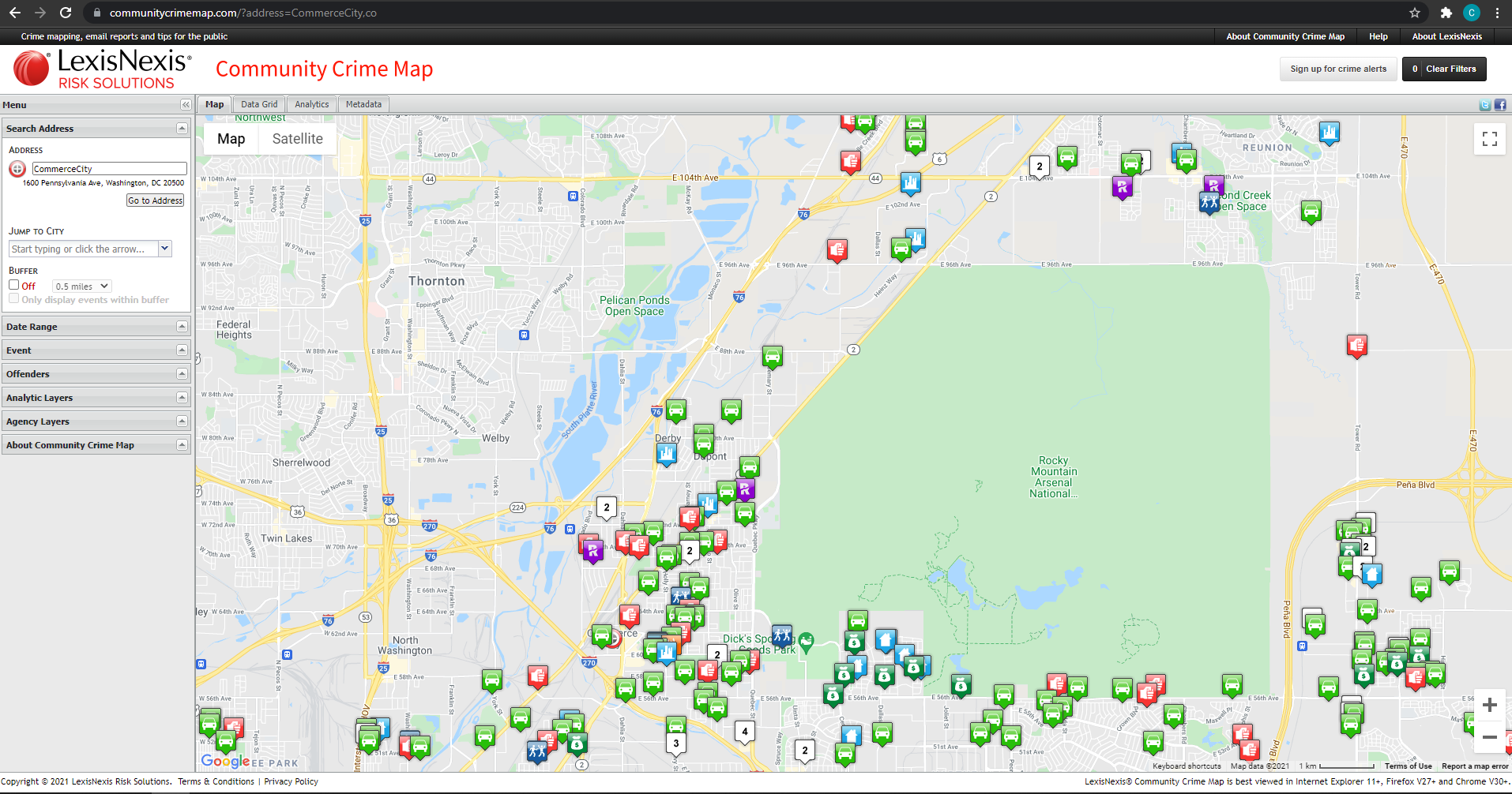 Community Crime Map Screenshot