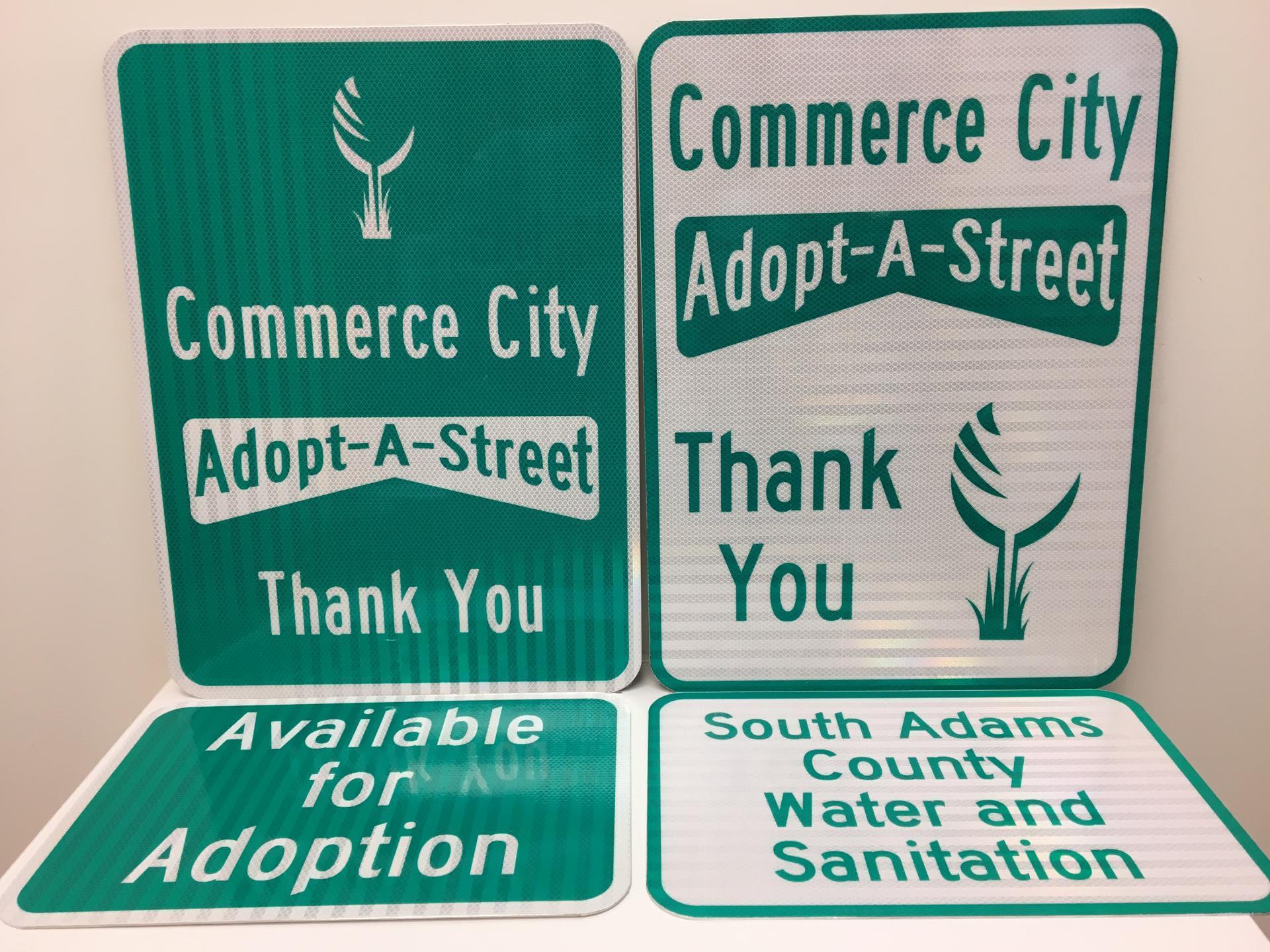 Street Signs for the Adopt A Street Program