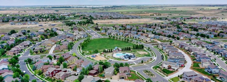 Arial Image of a pre planned neighborhood