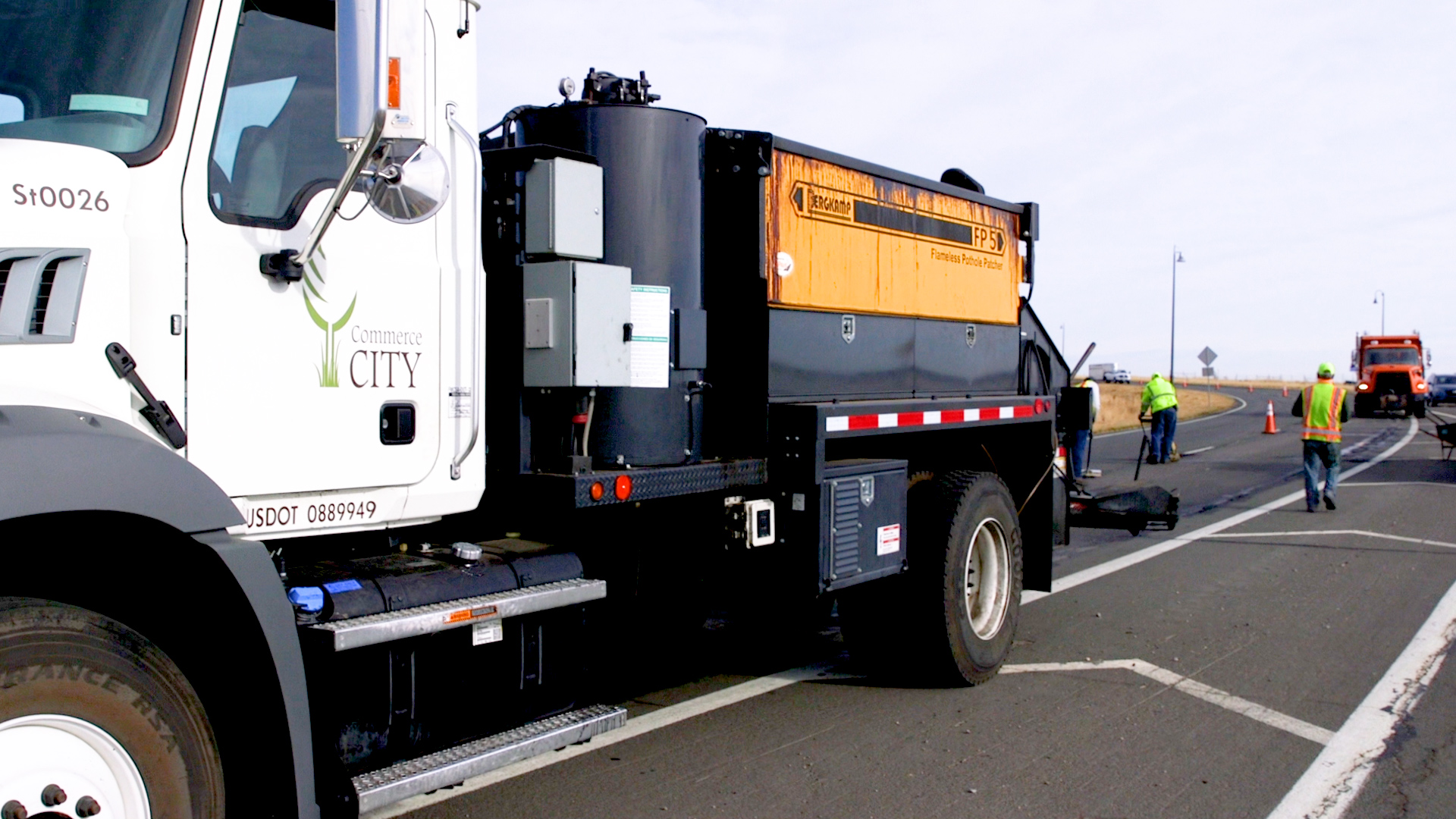 Asphalt Truck Side View