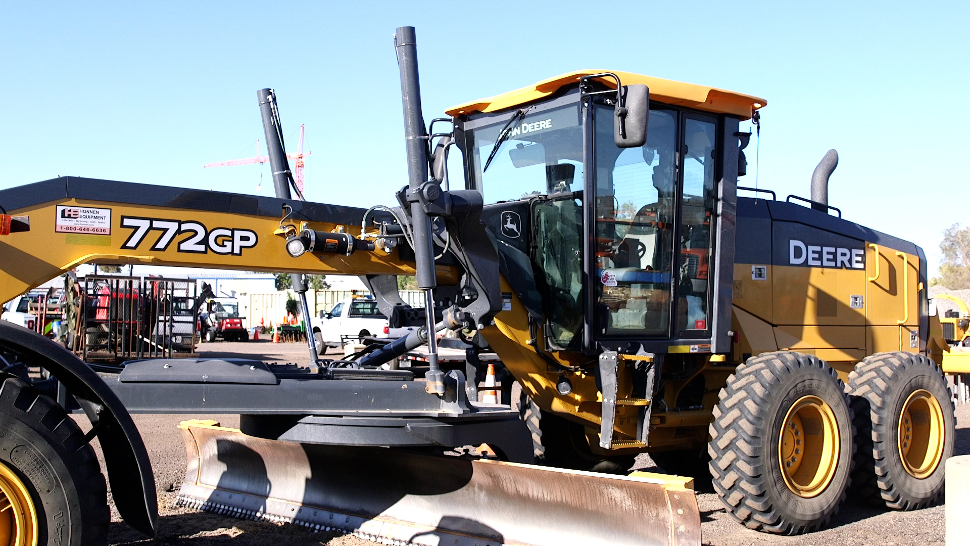 Motor Grader Side View