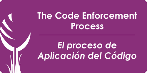 Learn more about Code Enforcement Button