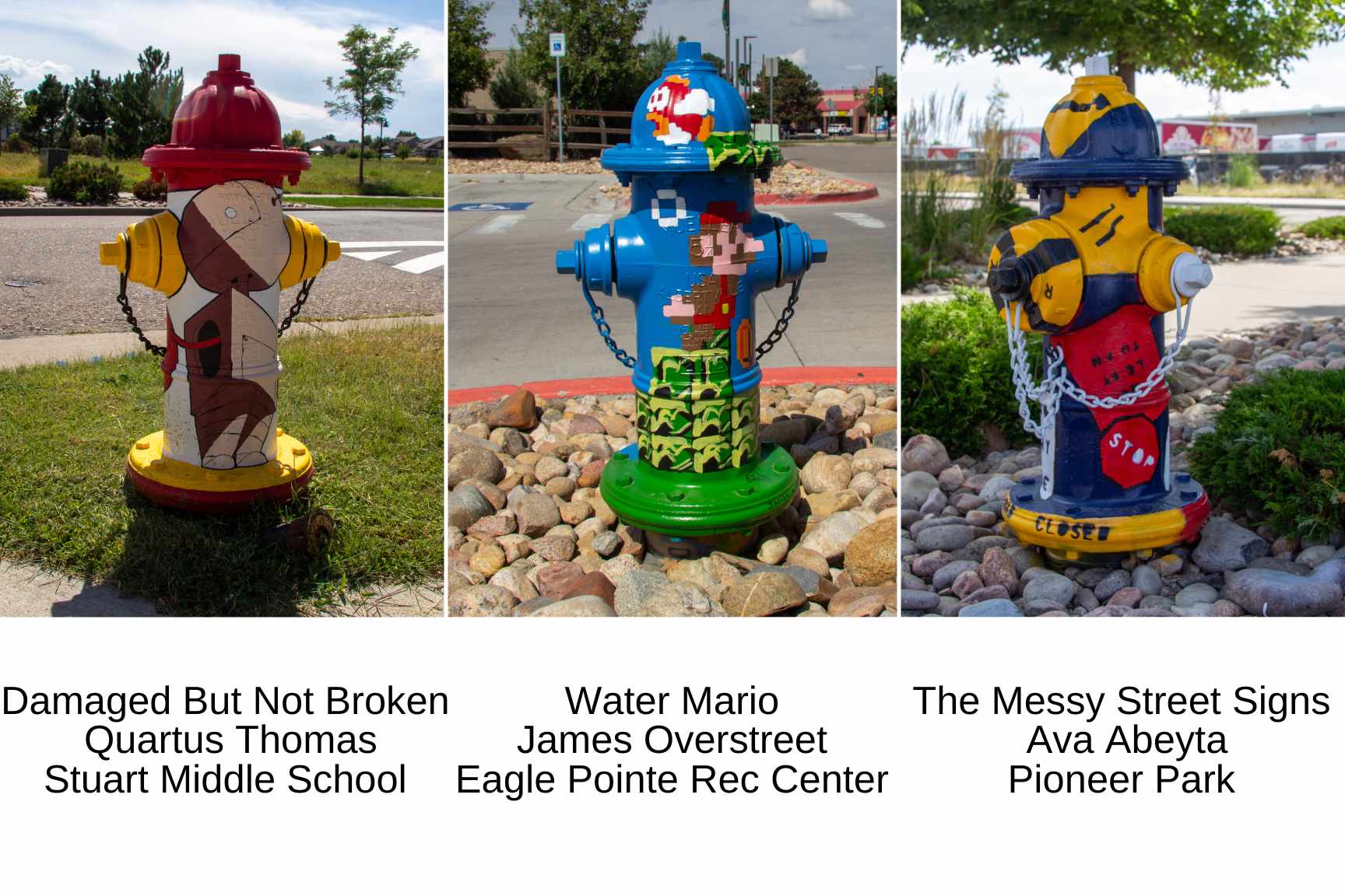 Three Fire Hydrants plus Description