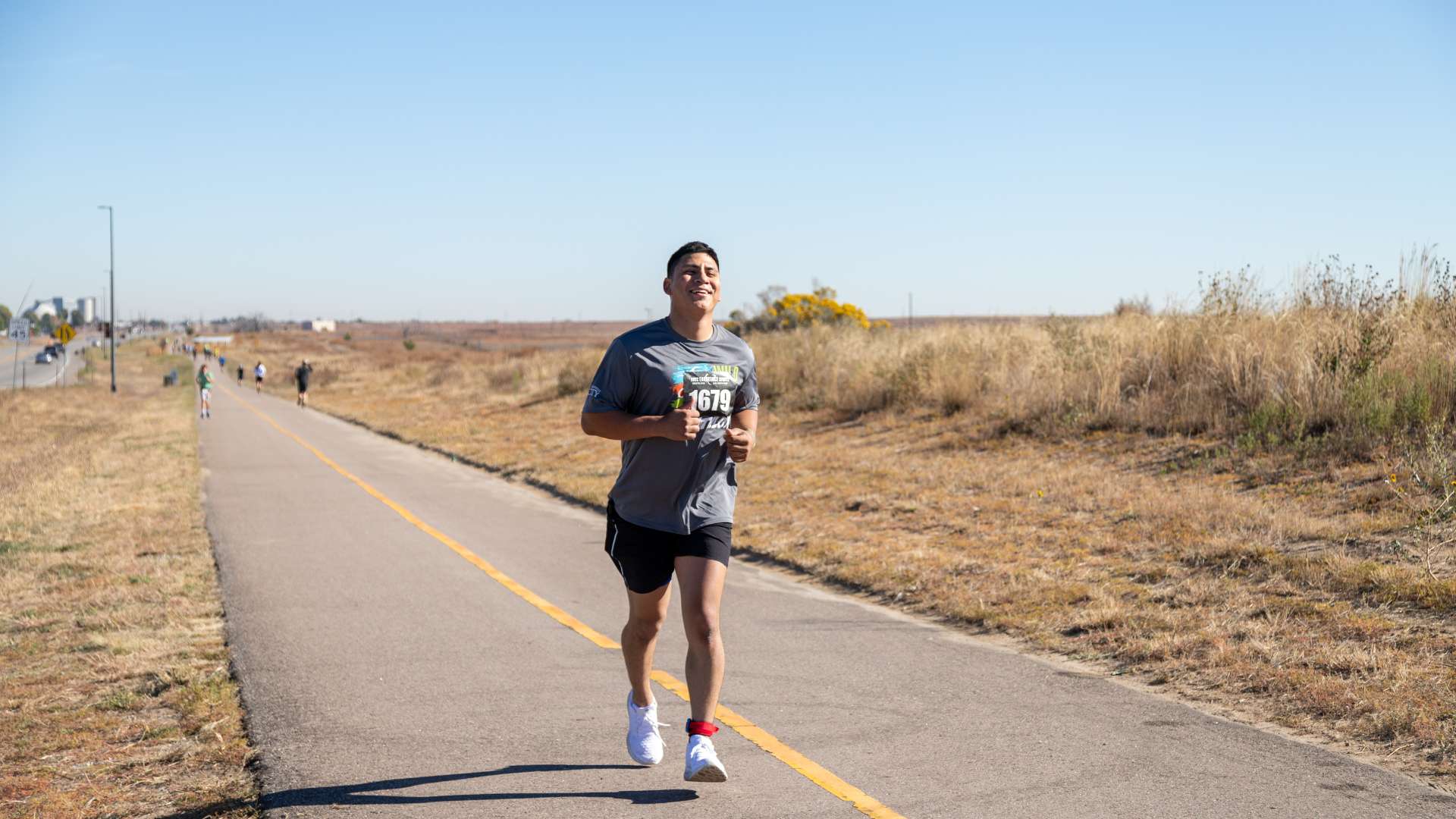 Photo of a Triathlon Participant running