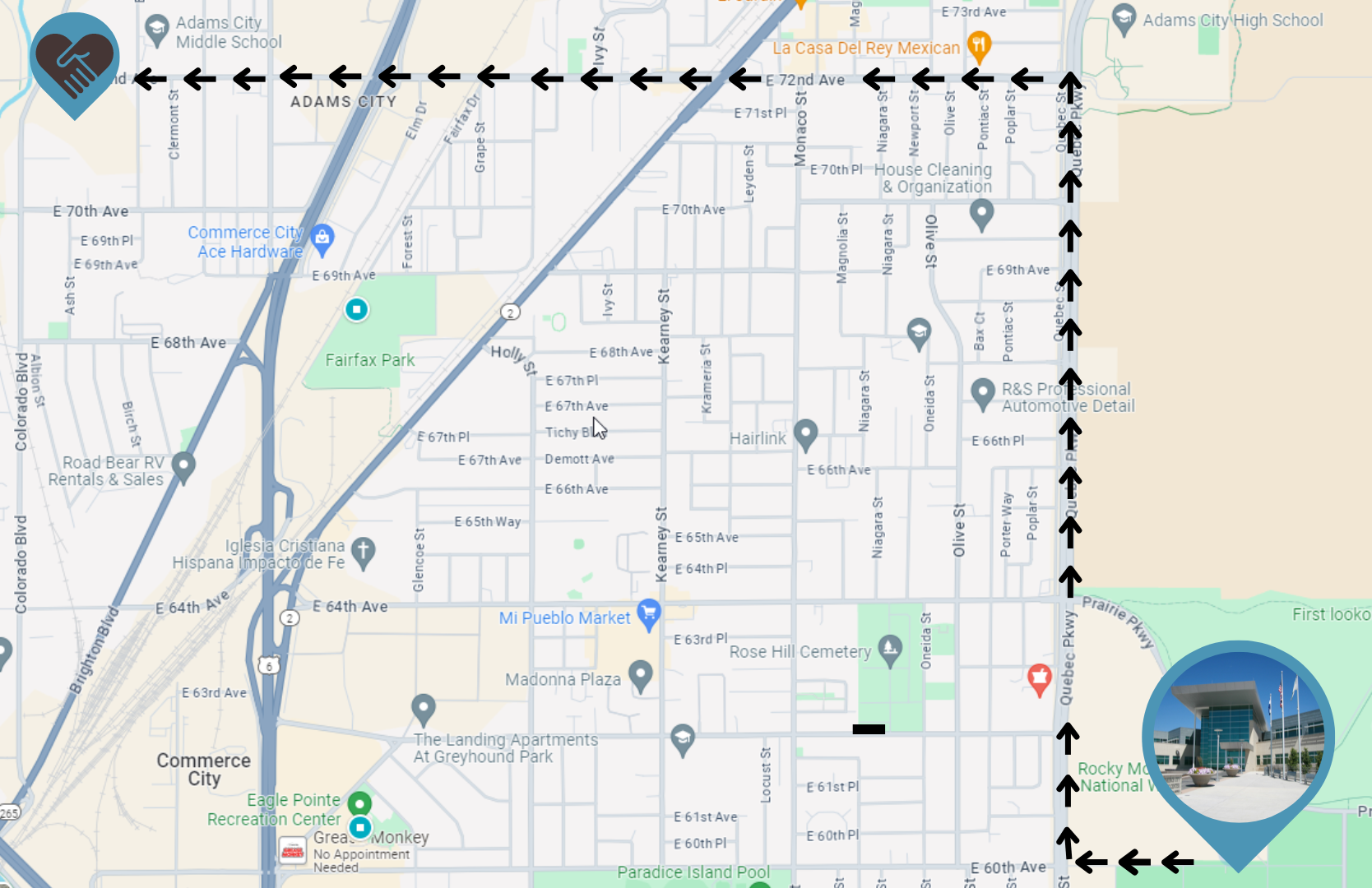 Photo of new location of Community Well-Being Division